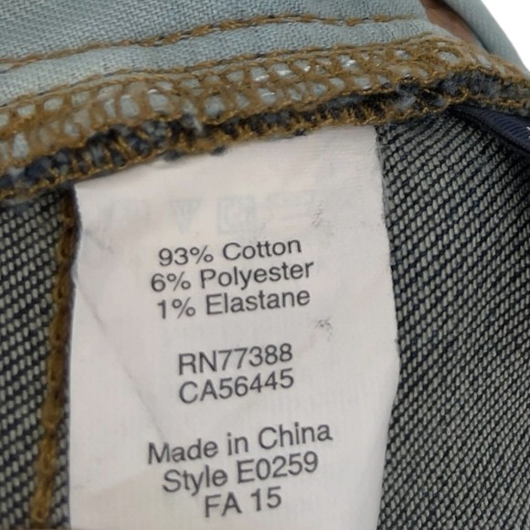 Madewell Womens Skinny Skinny Jeans Mid Rise Dark Wash Denim Whiskered Faded 27 - Picture 9 of 9